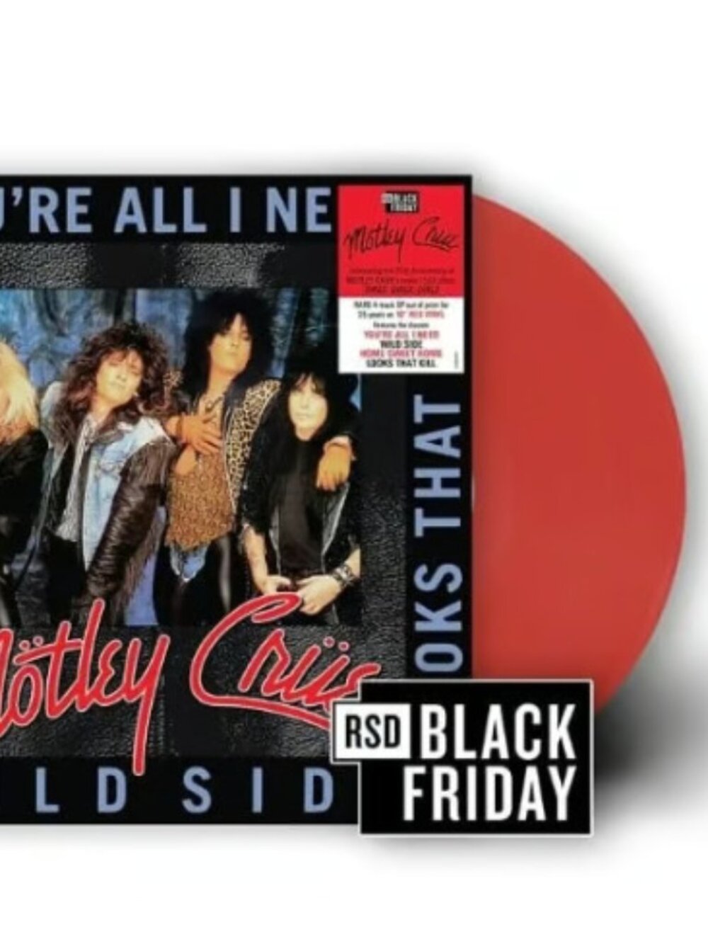 Motley Crue Girls, Girls, Girls Tour 10" EP ~ RSD 2022 ~ Red Vinyl ~ Ltd 4,250